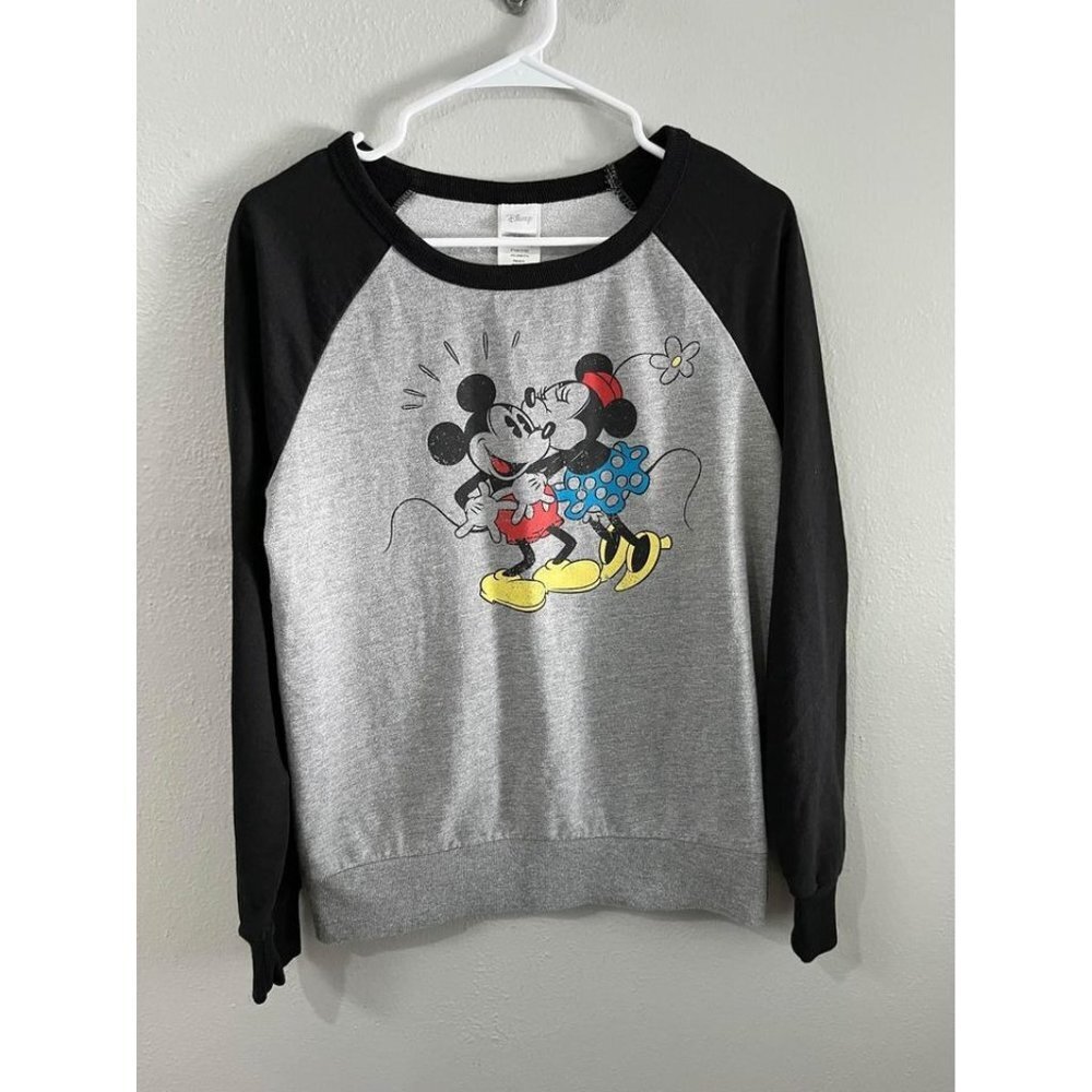 Disney Mickey and Minnie sweatshirt pullover junior size large